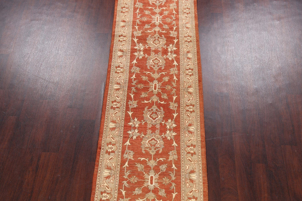 Floral Peshawar Oriental Runner Rug 3x10