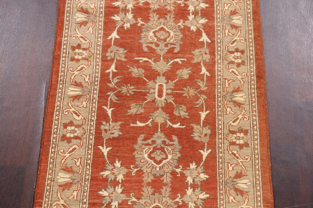 Floral Peshawar Oriental Runner Rug 3x10