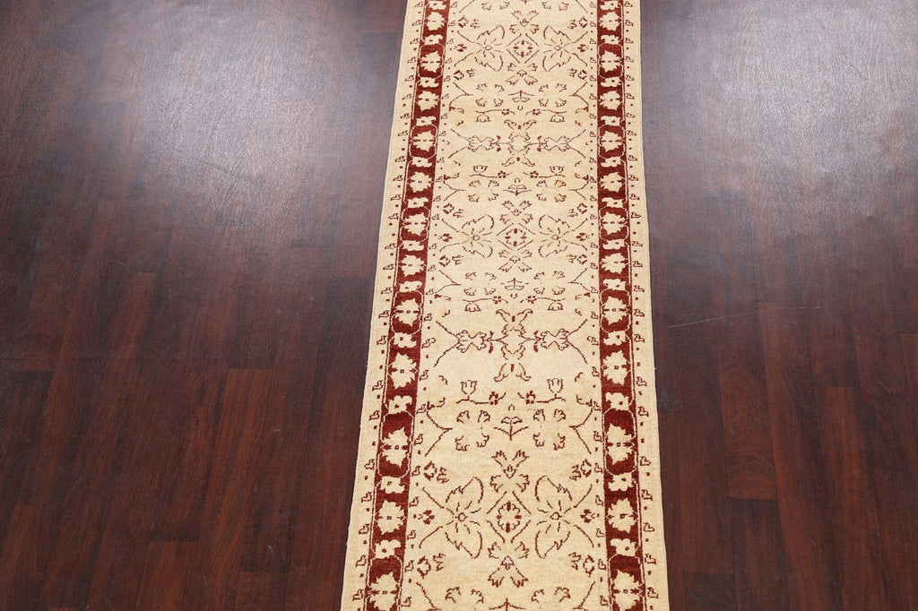 Floral Peshawar Oriental Runner Rug 3x10