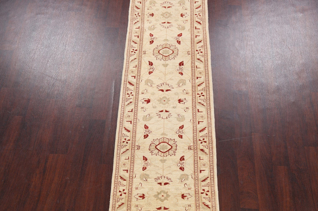 Floral Peshawar Oriental Runner Rug 3x10