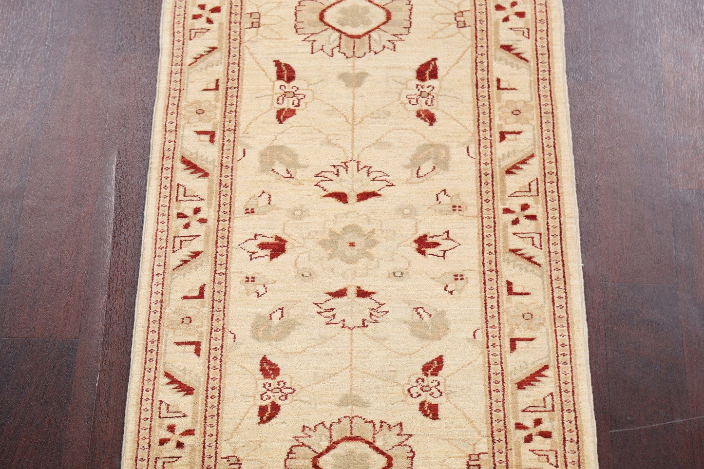 Floral Peshawar Oriental Runner Rug 3x10