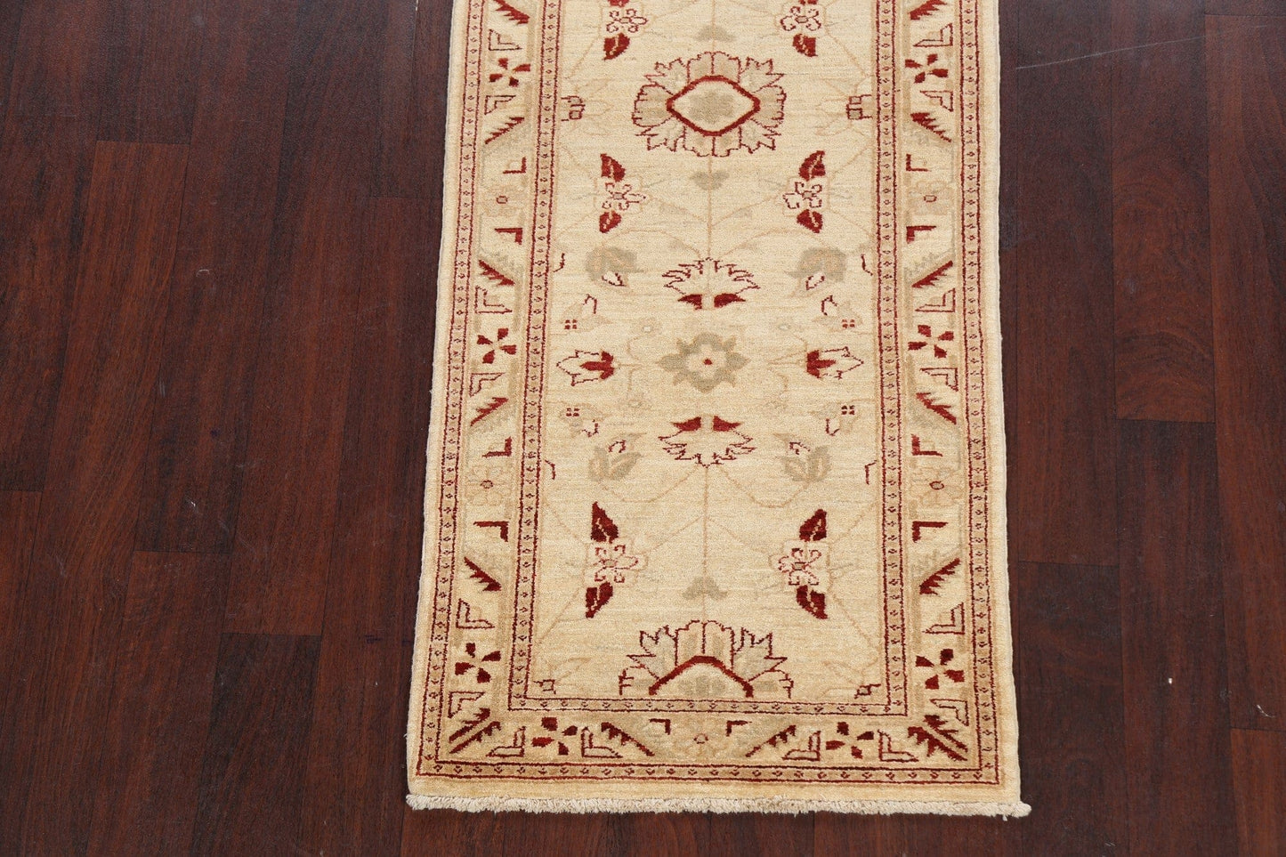 Floral Peshawar Oriental Runner Rug 3x10