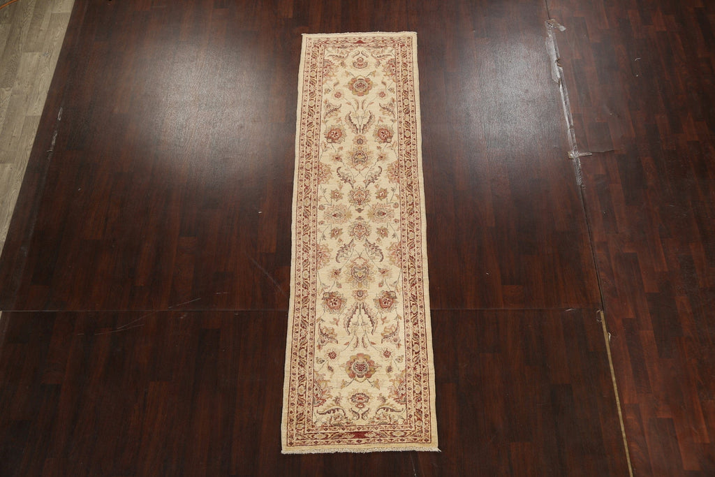 Floral Peshawar Oriental Runner Rug 3x10