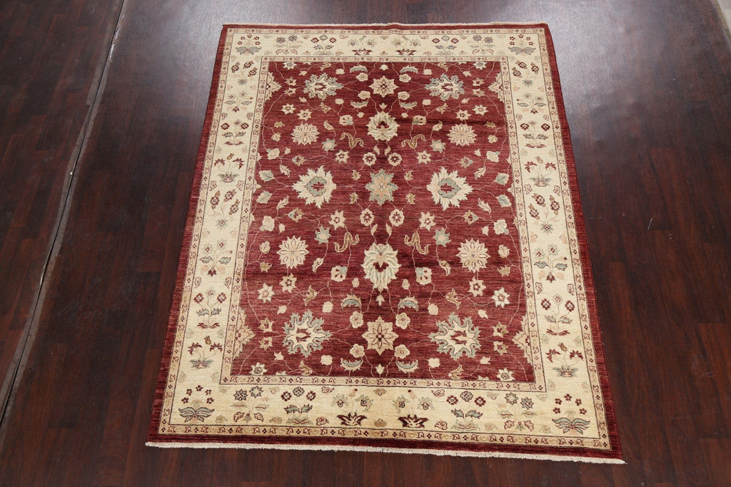 Floral Peshawar Oriental Area Rug 7x8