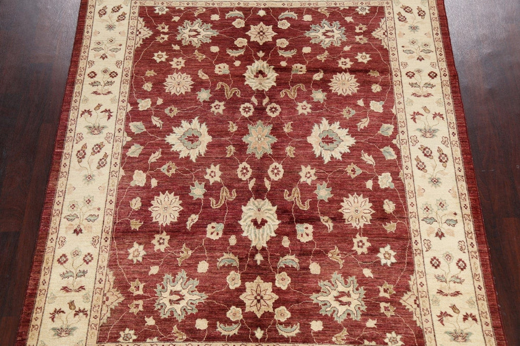 Floral Peshawar Oriental Area Rug 7x8