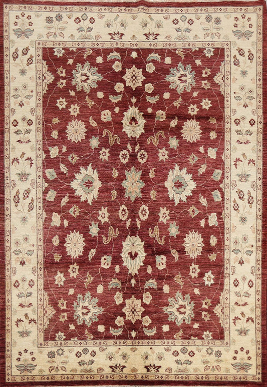 Floral Peshawar Oriental Area Rug 7x8