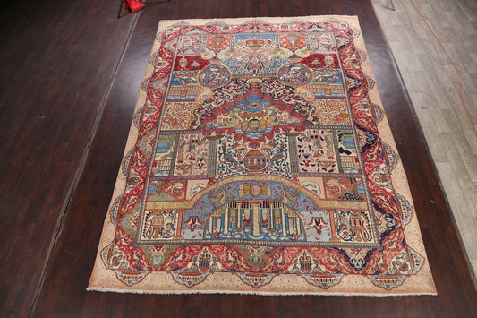 Dynasty Historical Pictorial Kashmar Persian Area Rug 10x13