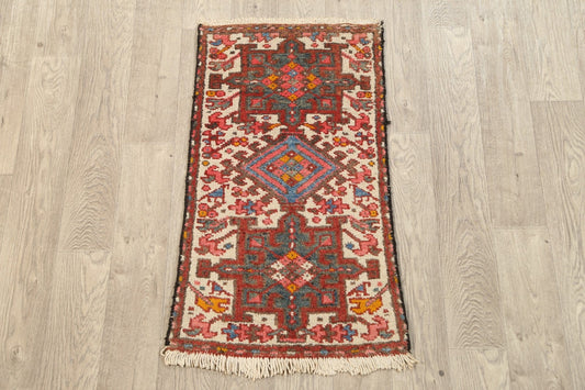 100% Vegetable Dye Tribal Gharajeh Persian Area Rug 2x4