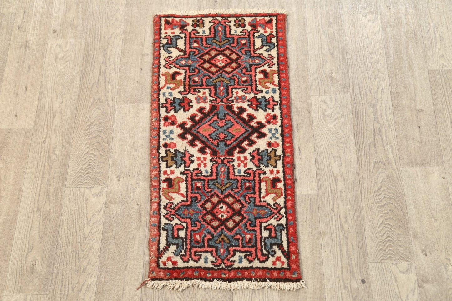 Geometric Gharajeh Persian Area Rug 2x4