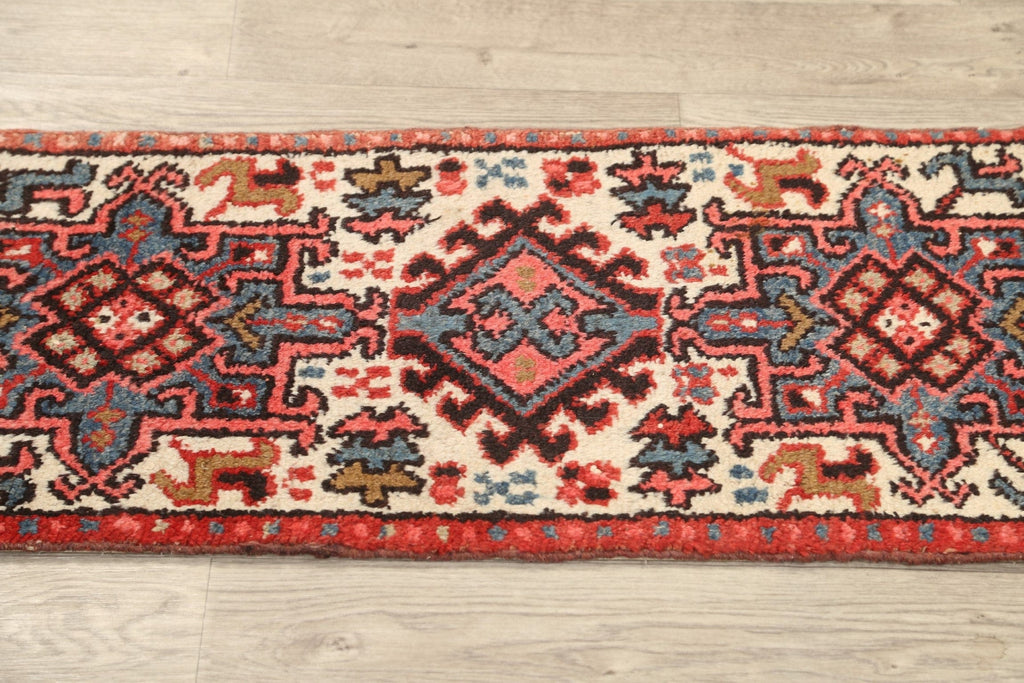 Geometric Gharajeh Persian Area Rug 2x4