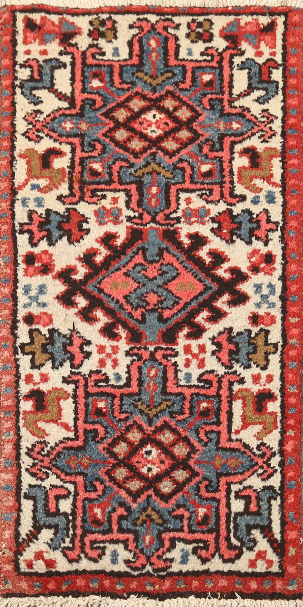 Geometric Gharajeh Persian Area Rug 2x4