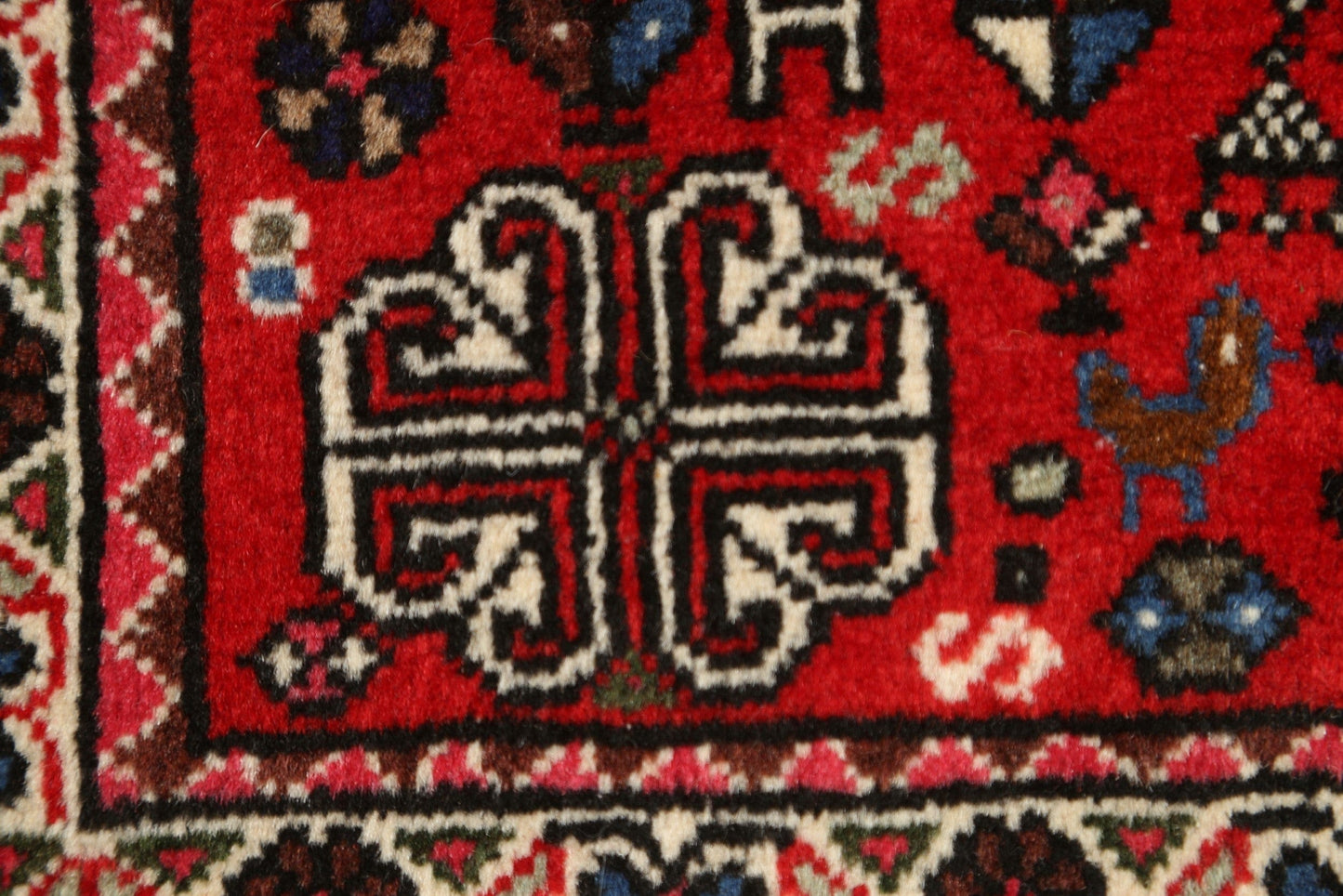 100% Vegetable Dye Tribal Abadeh Persian Area Rug 2x3