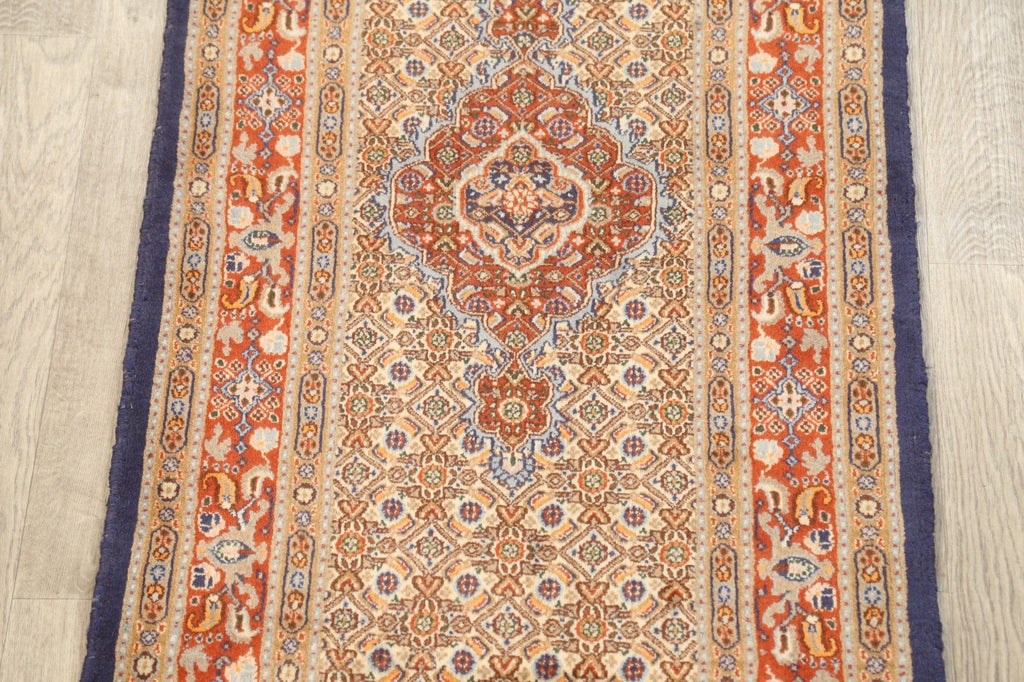 Vegetable Dye Geometric Mood Persian Area Rug 3x6