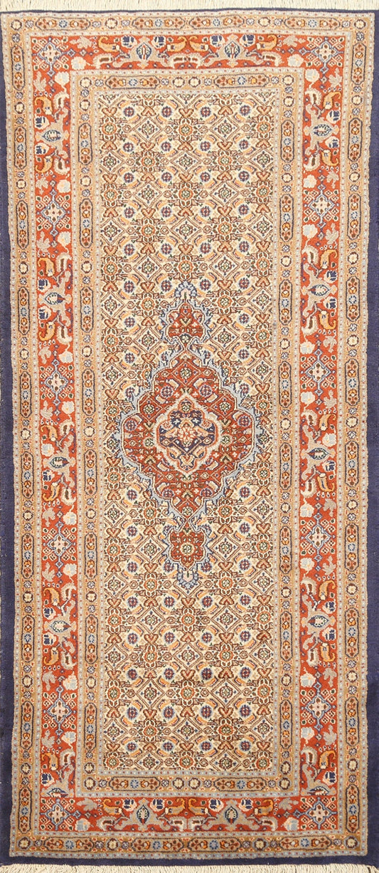 Vegetable Dye Geometric Mood Persian Area Rug 3x6