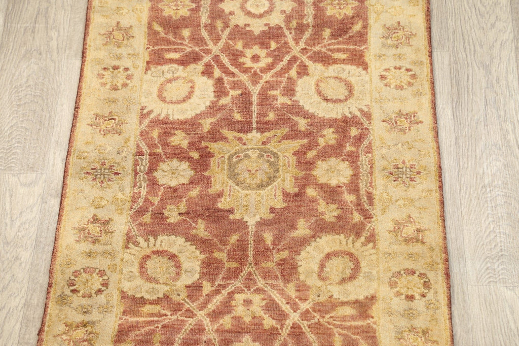 Floral Peshawar Oriental Runner Rug 3x8