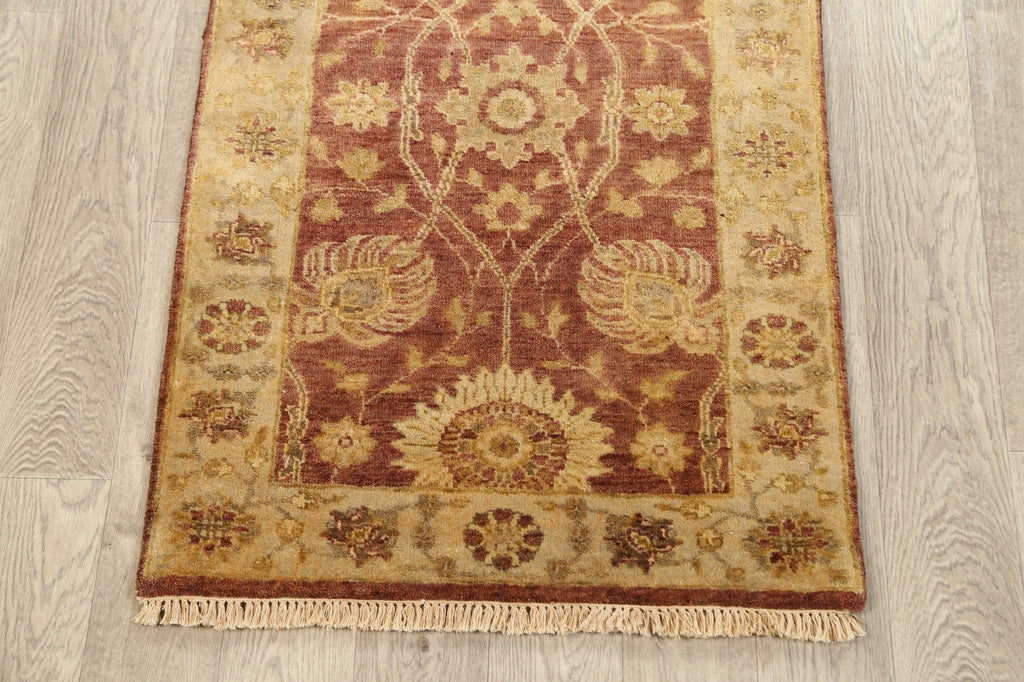 Floral Peshawar Oriental Runner Rug 3x8