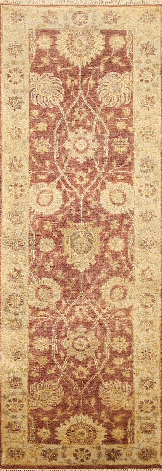 Floral Peshawar Oriental Runner Rug 3x8