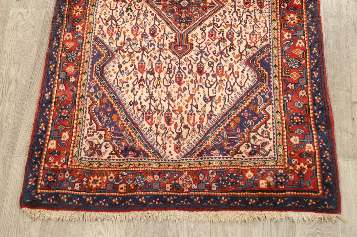 Vegetable Dye Tribal Bakhtiari Persian Area Rug 4x6