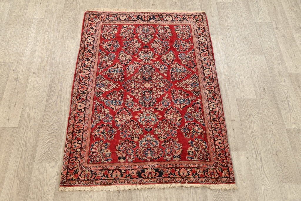 Floral Sarouk Persian Area Rug 3x5