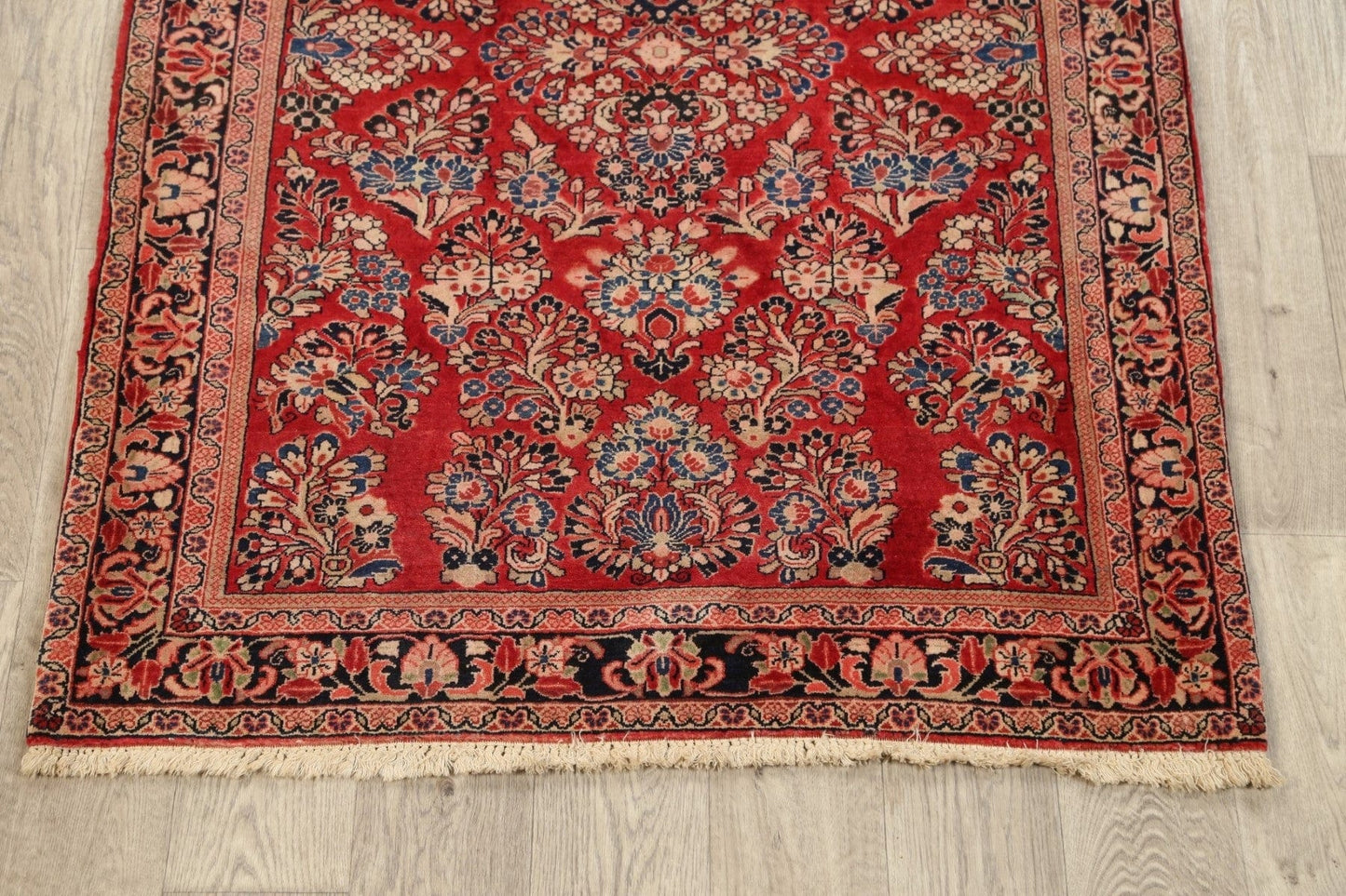 Floral Sarouk Persian Area Rug 3x5