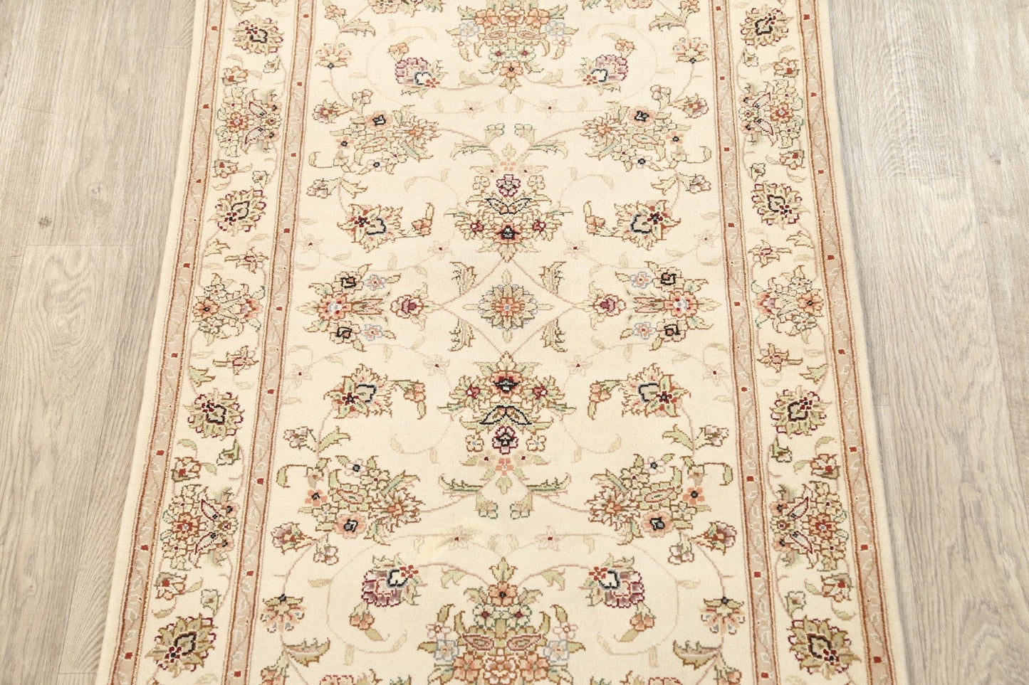 100% Vegetable Dye Wool/ Silk Tabriz Oriental Area Rug 3x5