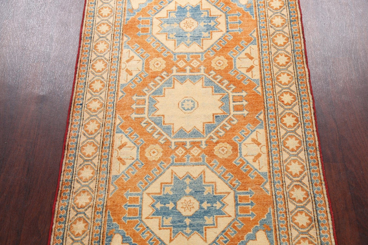 100% Vegetable Dye Super Kazak Oriental Area Rug 4x6