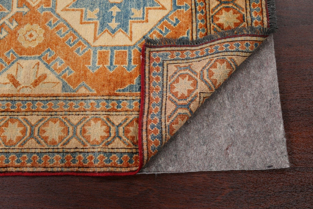 100% Vegetable Dye Super Kazak Oriental Area Rug 4x6