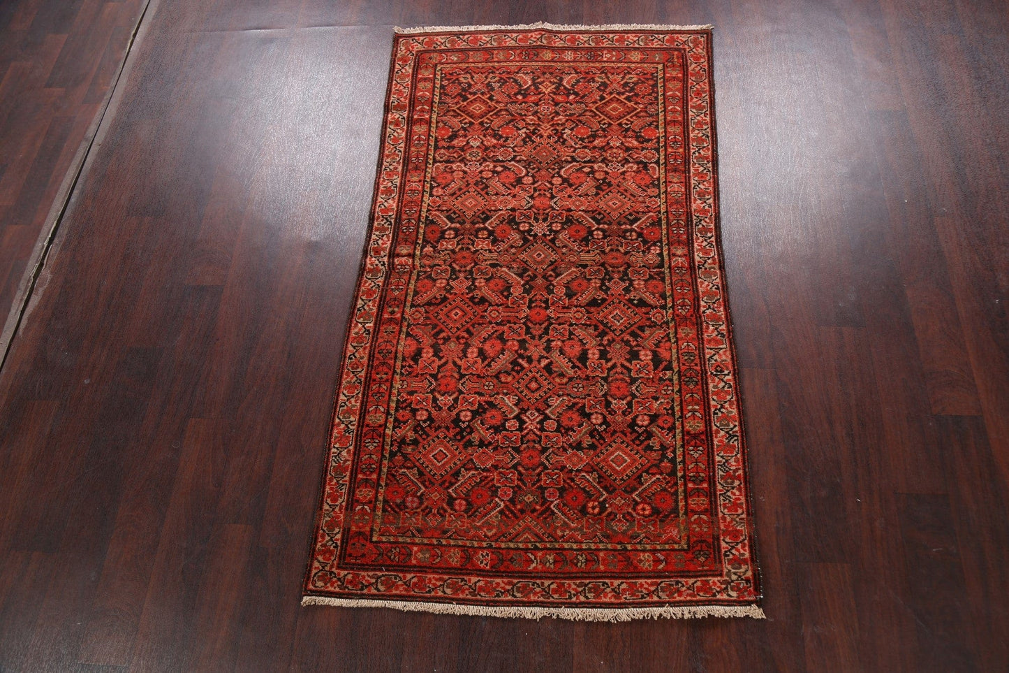 Vegetable Dye Antique Sarouk Farahan Persian Area Rug 3x6