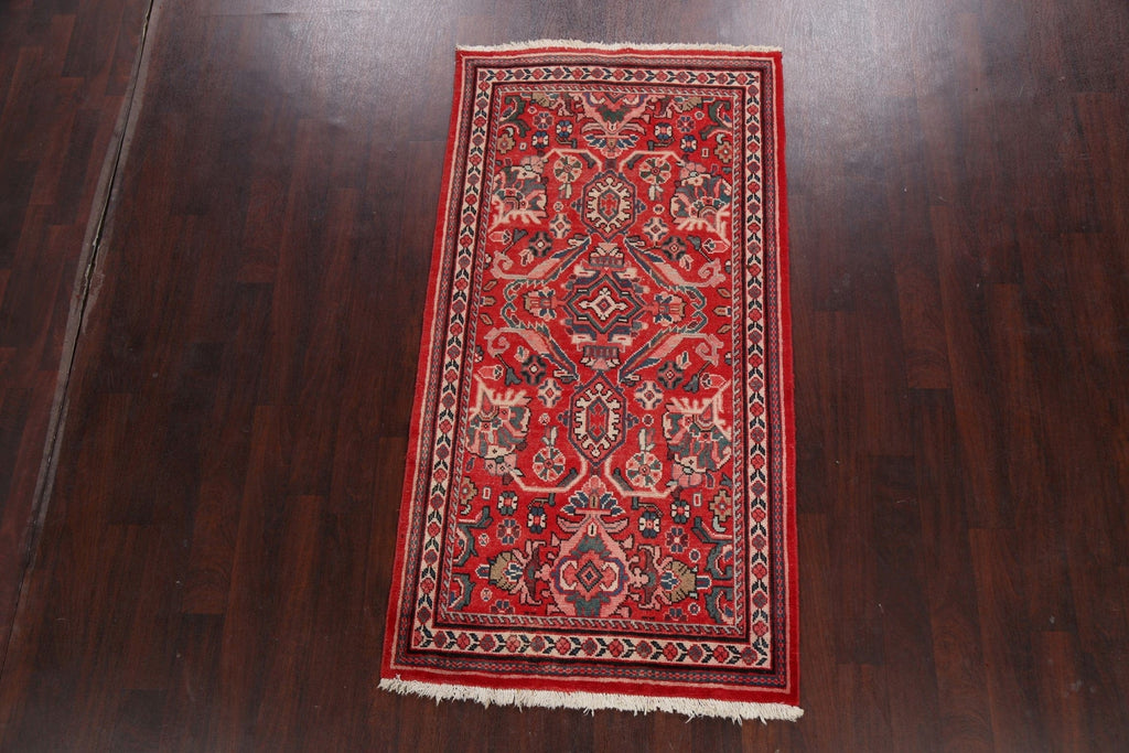 All-Over Red Mahal Persian Area Rug 4x7
