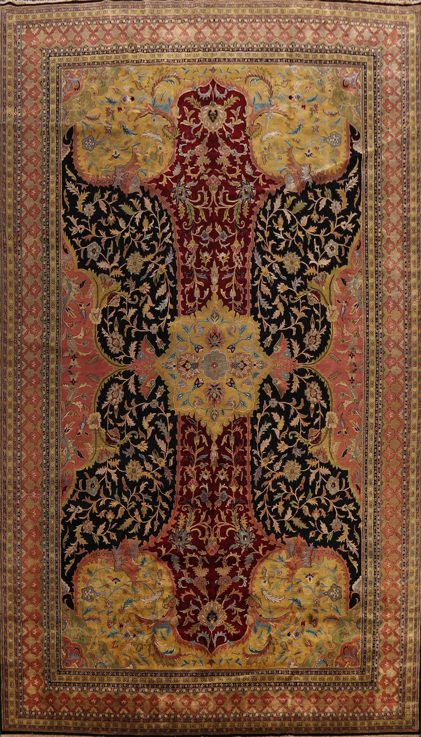 100% Vegetable Dye Large Ziegler Oriental Area Rug 12x18