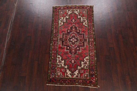 Geometric Heriz Persian Area Rug 4x7