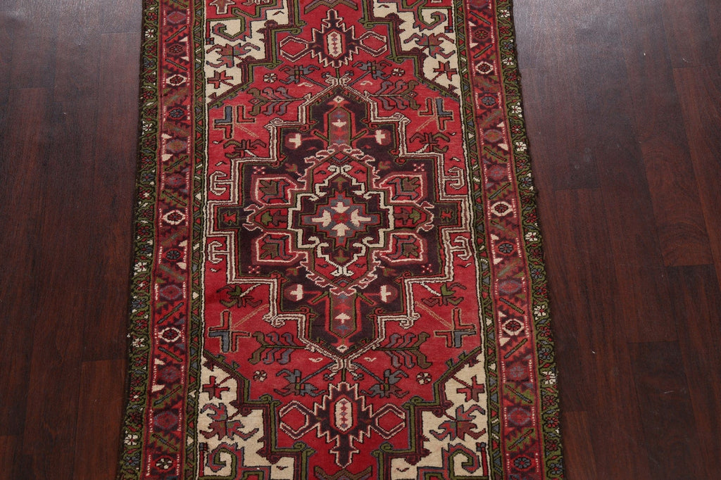 Geometric Heriz Persian Area Rug 4x7