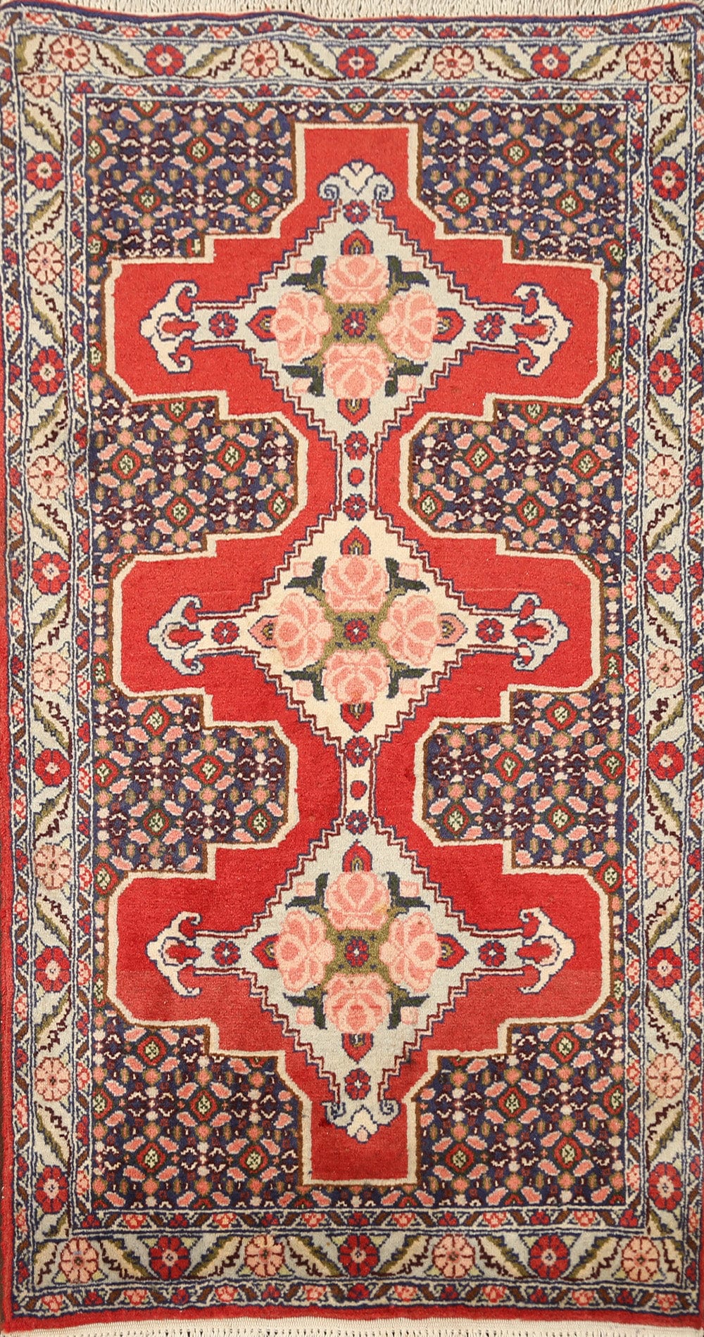 Geometric Bidjar Persian Area Rug 2x4