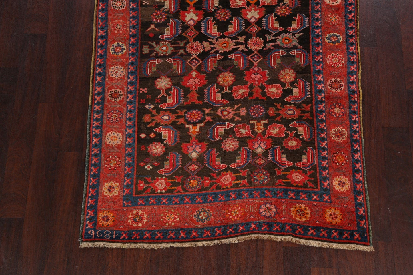 Vegetable Dye Geometric Malayer Persian Area Rug 5x12