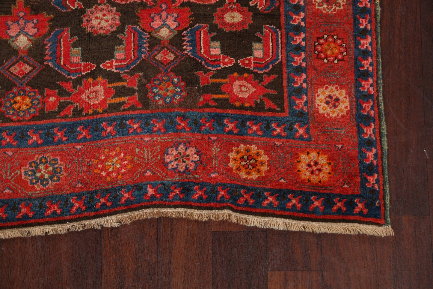 Vegetable Dye Geometric Malayer Persian Area Rug 5x12