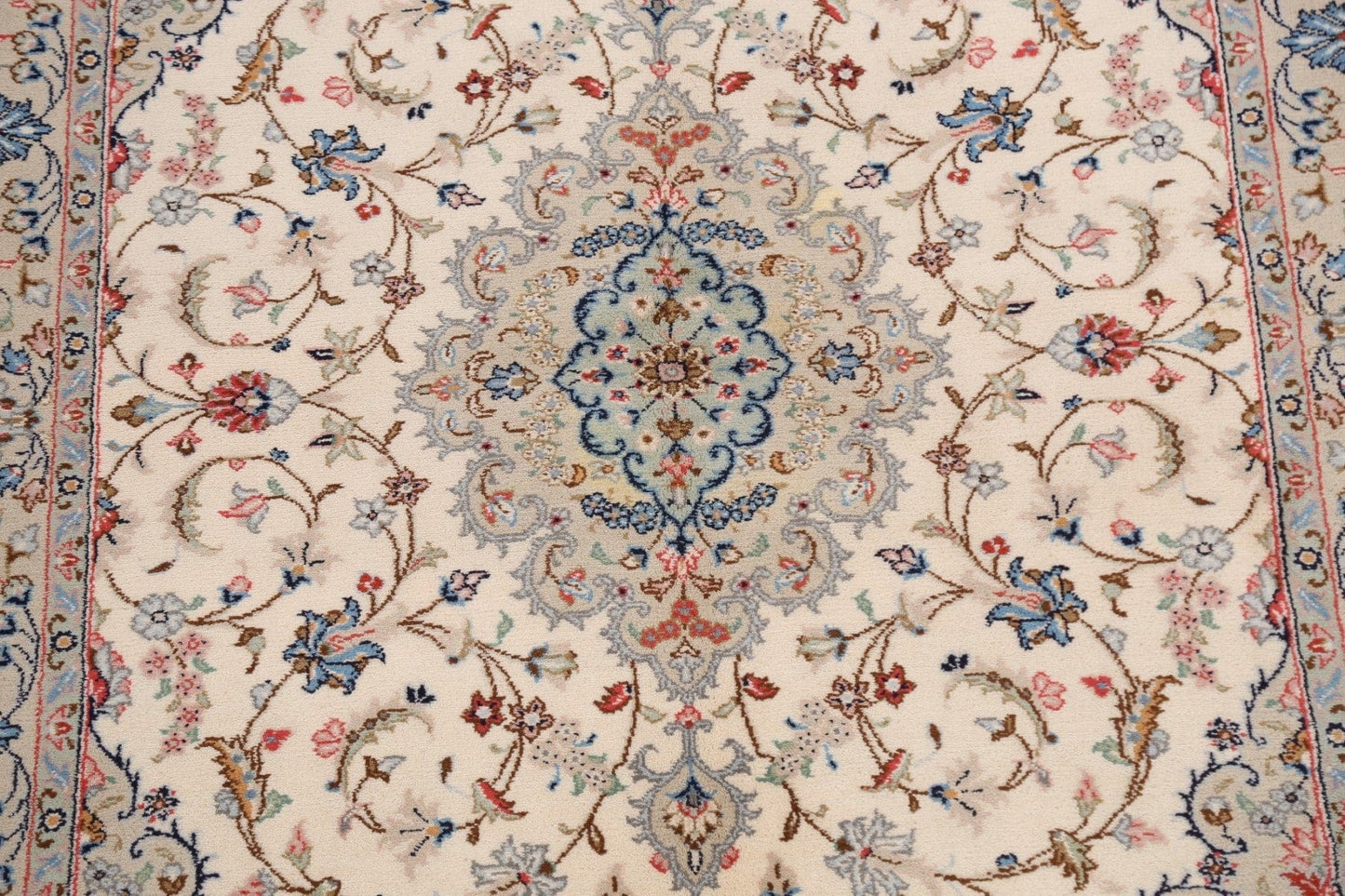 Floral Kashan Oriental Area Rug 5x7