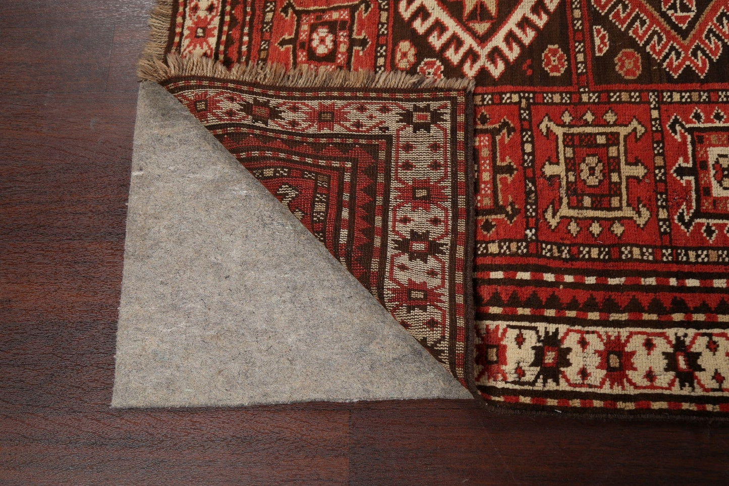 Vegetable Dye Geometric Kazak Oriental Area Rug 5x8