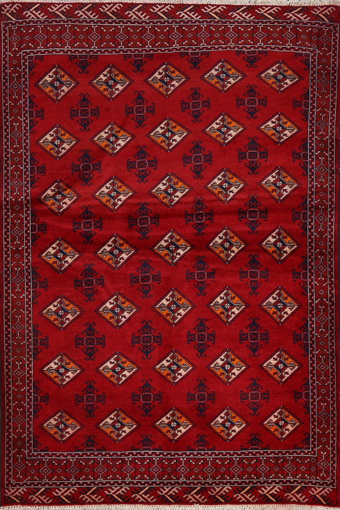 Geometric Bokhara Oriental Area Rug 4x6