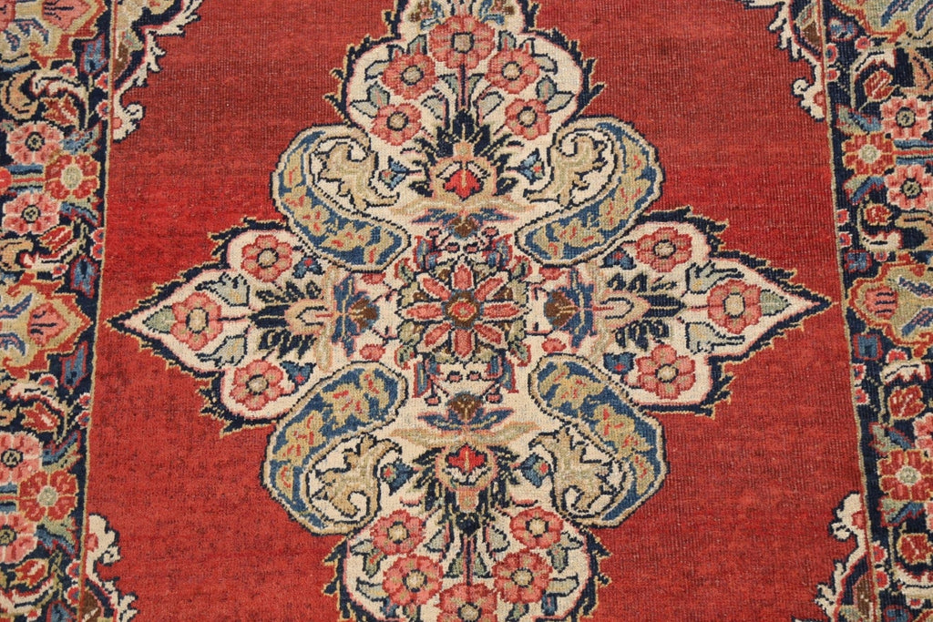 Antique Floral Mahal Persian Area Rug 4x7