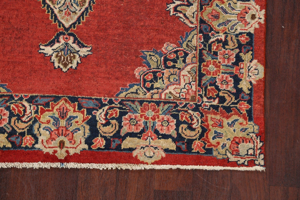 Antique Floral Mahal Persian Area Rug 4x7