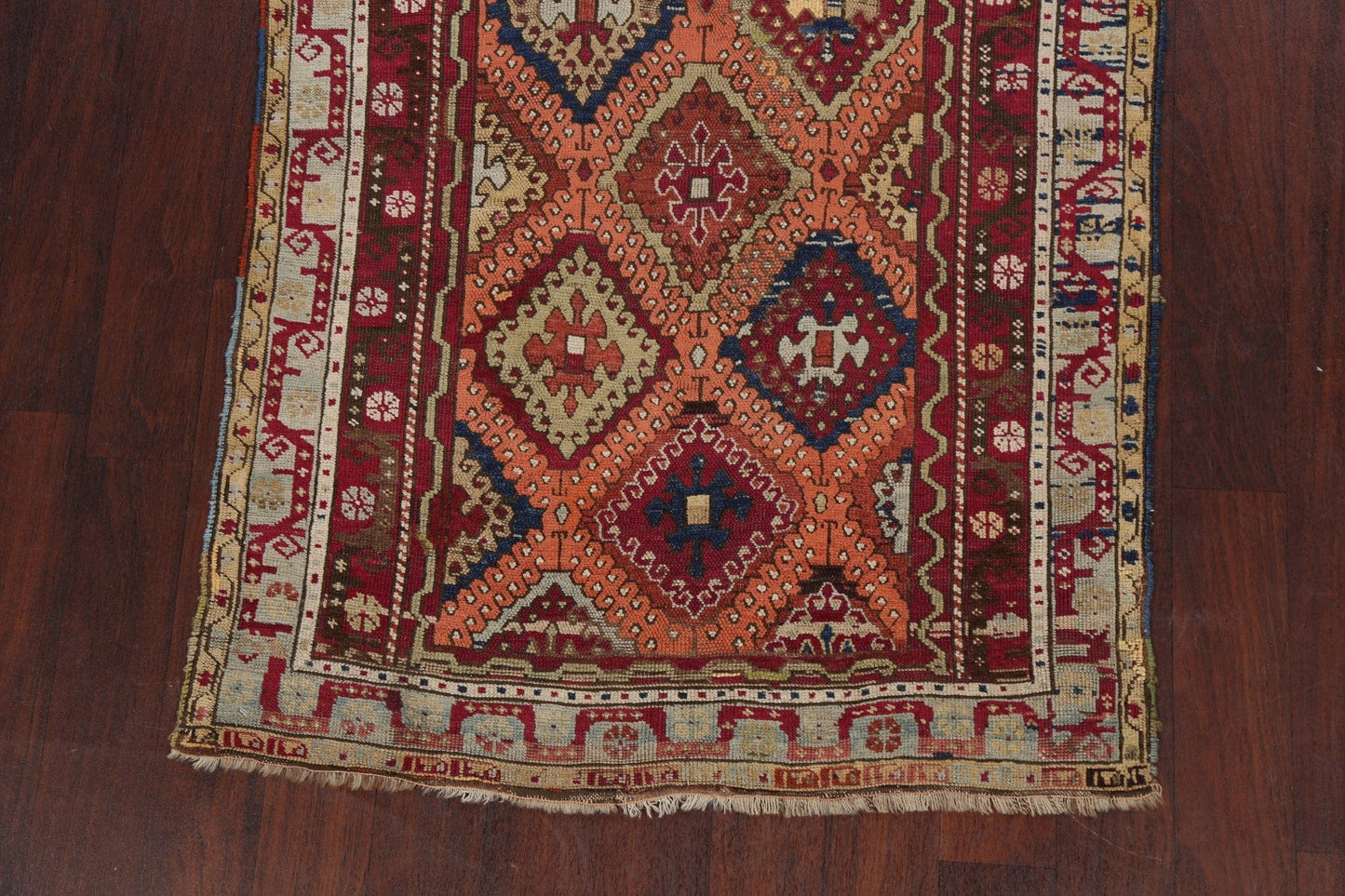 Pre-1900 Antique Vegetable Dye Oushak Oriental Area Rug 4x8