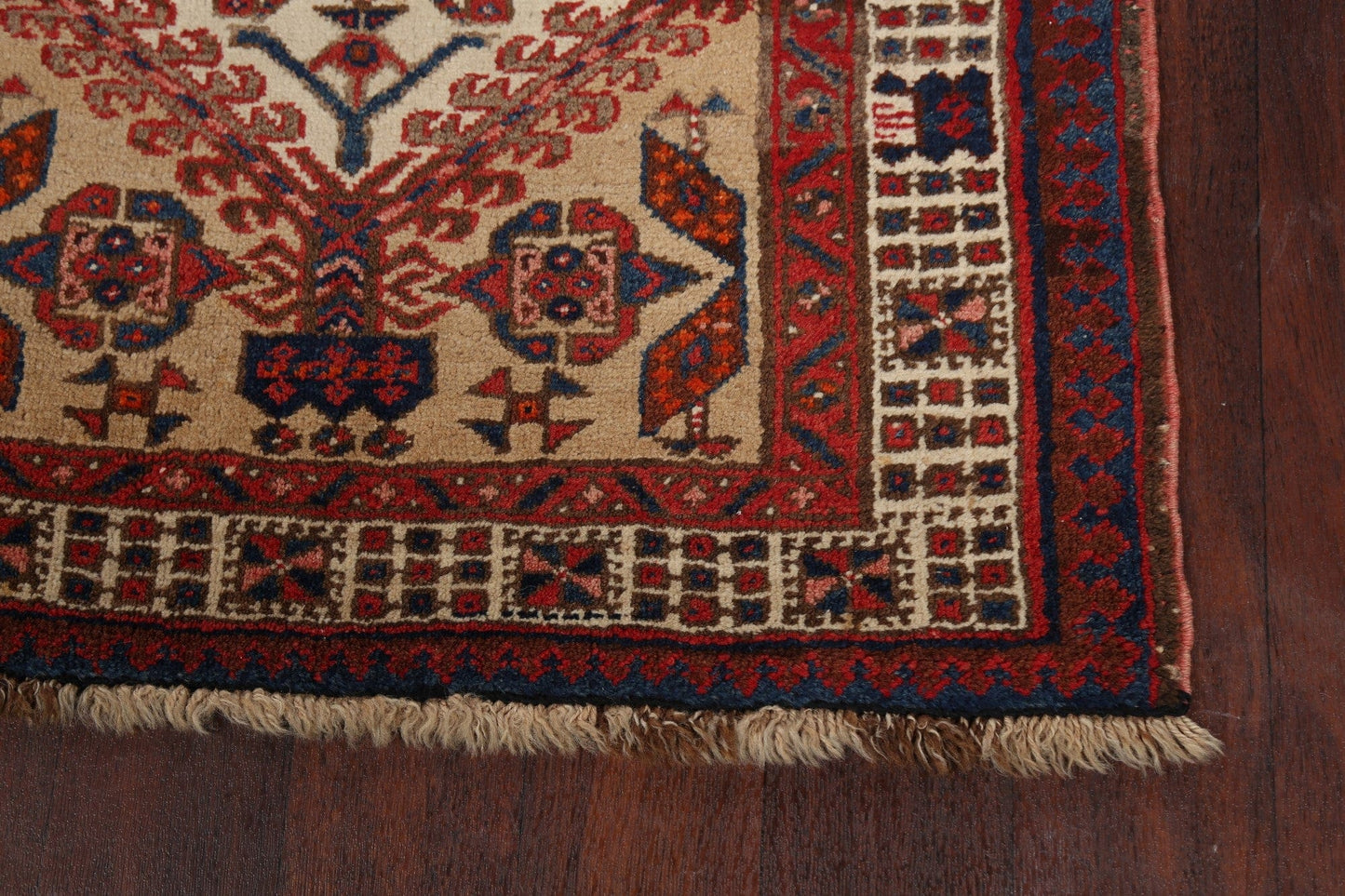 Geometric Meshkin Persian Area Rug 3x6