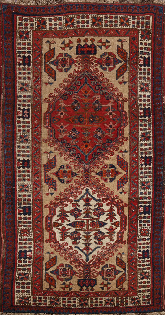 Geometric Meshkin Persian Area Rug 3x6