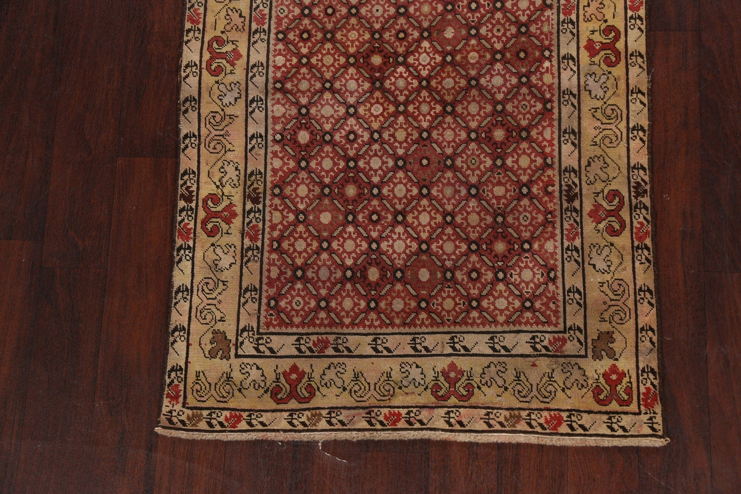 Pre-1900 Antique Vegetable Dye Bakhtiari Persian Area Rug 3x4