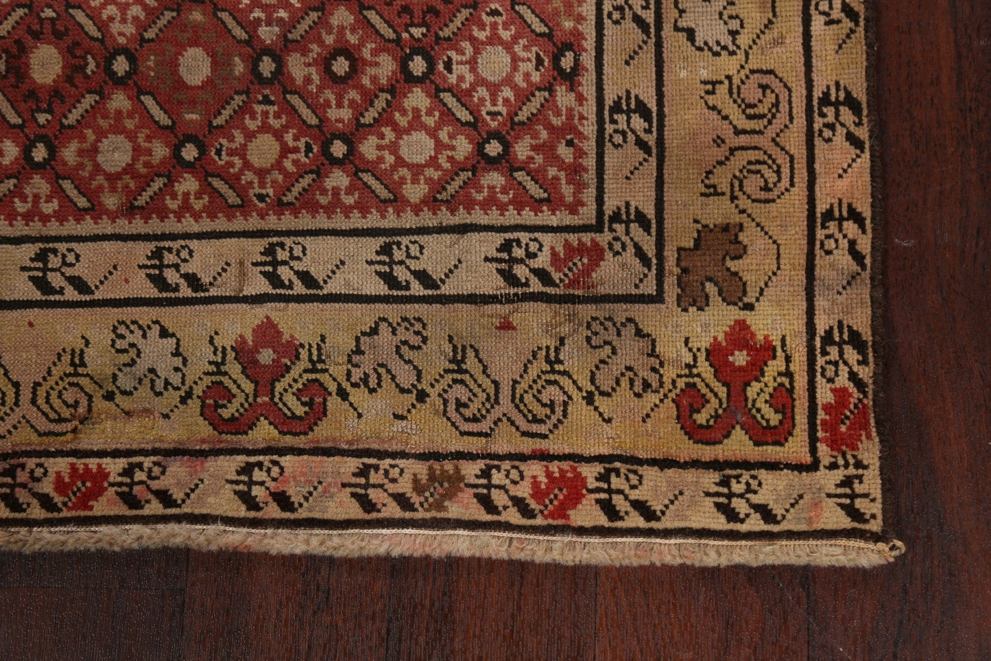 Pre-1900 Antique Vegetable Dye Bakhtiari Persian Area Rug 3x4