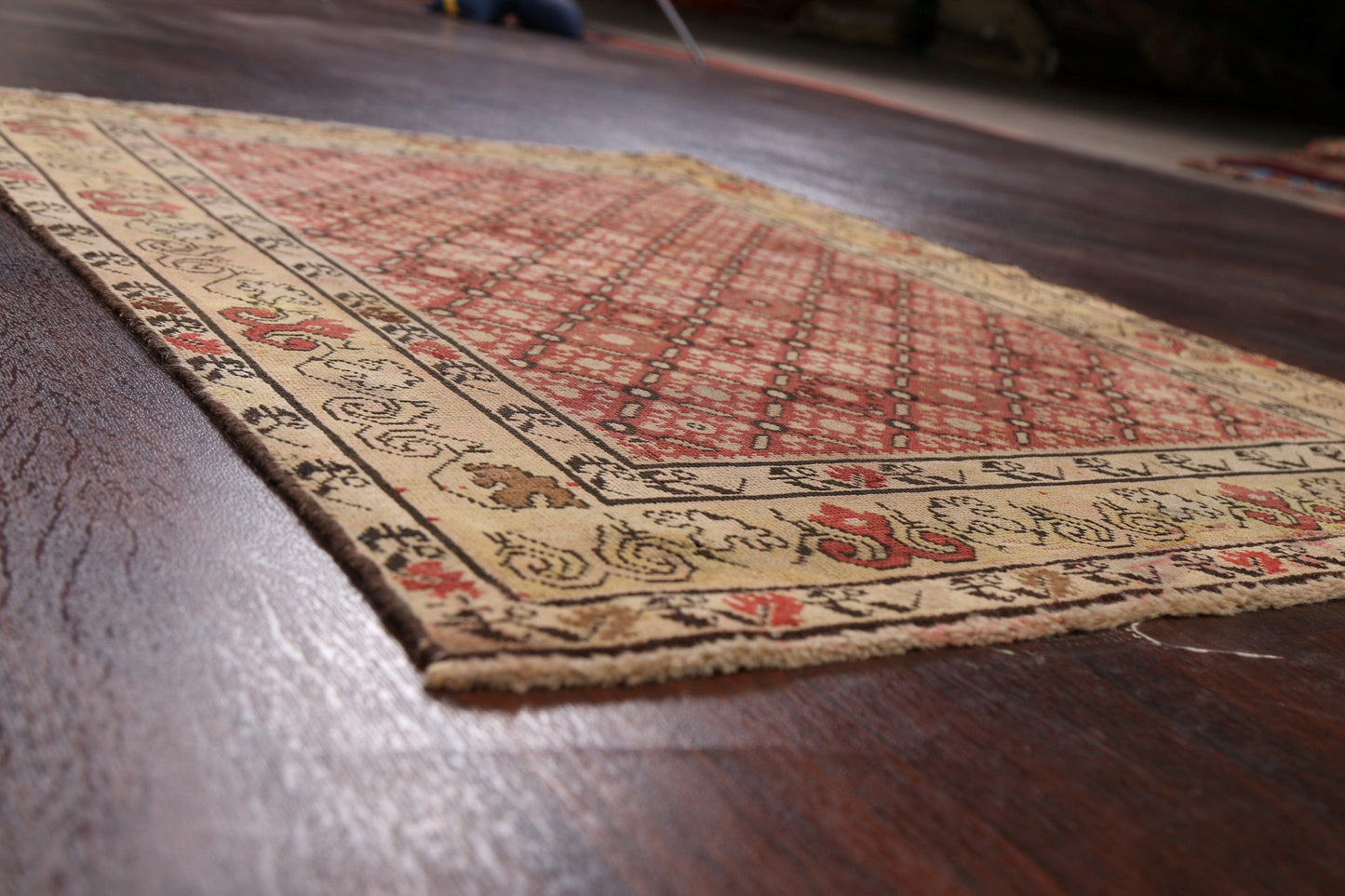 Pre-1900 Antique Vegetable Dye Bakhtiari Persian Area Rug 3x4