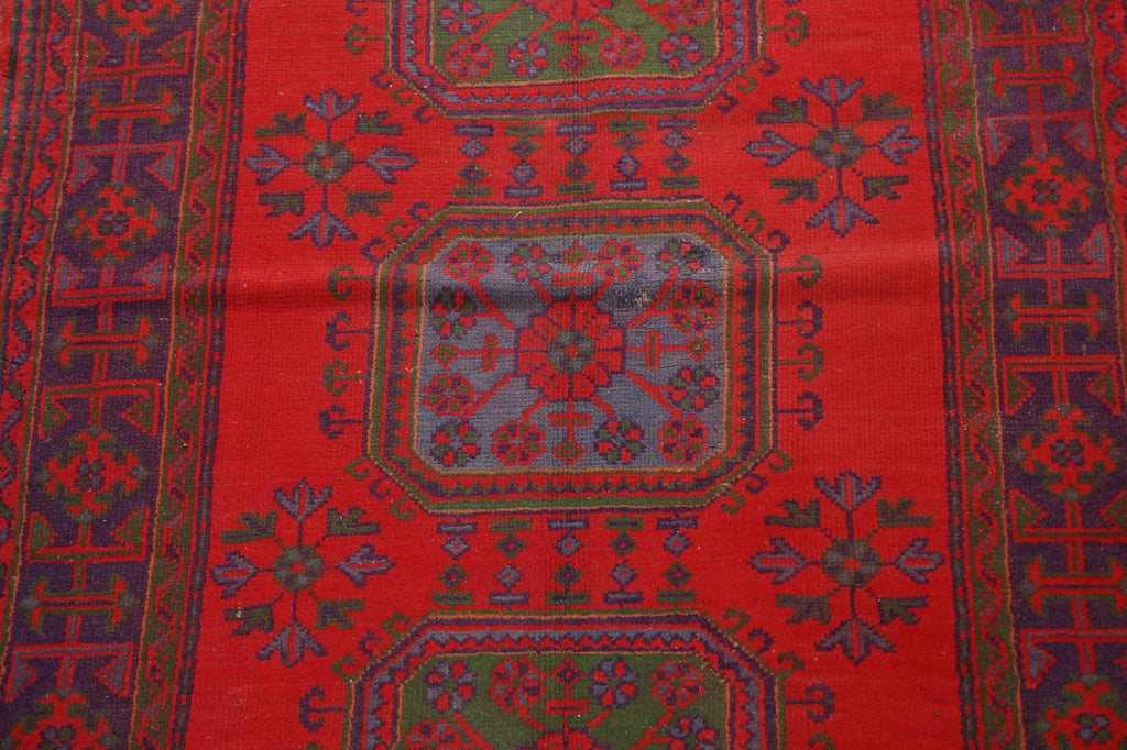 Antique Geometric Oushak Oriental Area Rug 5x11