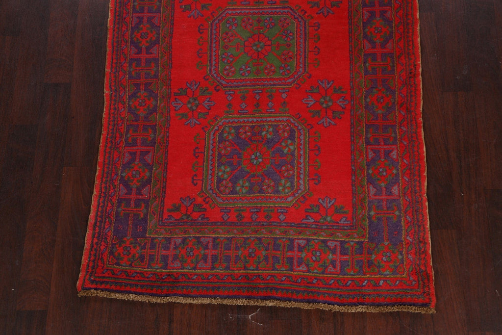 Antique Geometric Oushak Oriental Area Rug 5x11