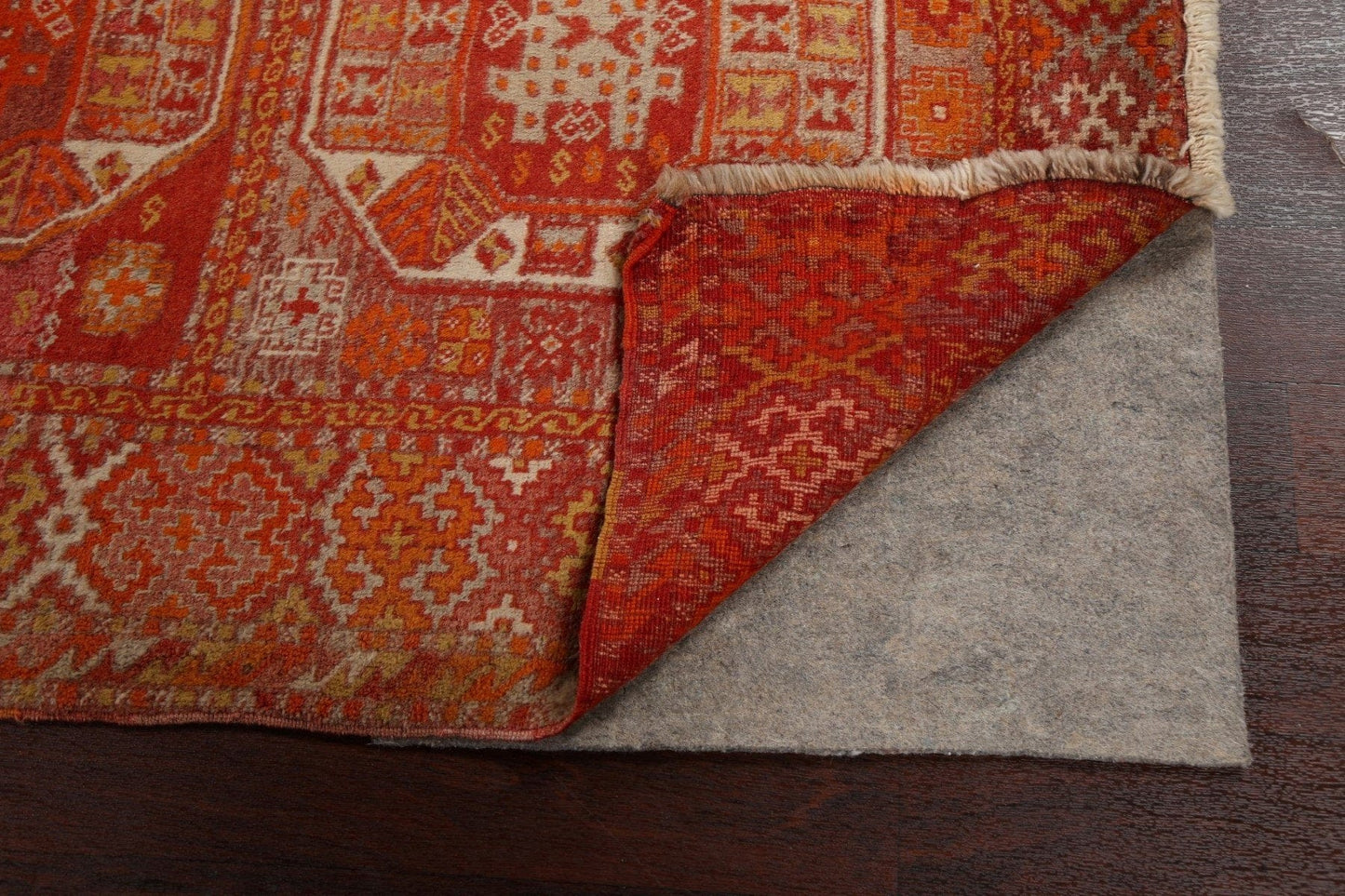 Geometric Oushak Oriental Runner Rug 4x11