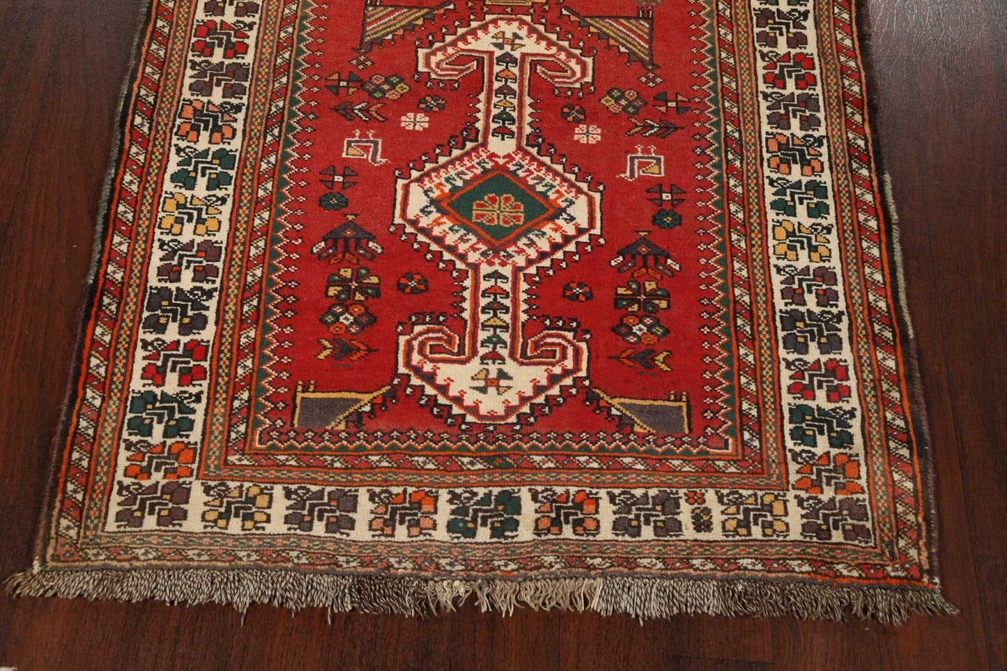 Geometric Shiraz Persian Runner Rug 4x11